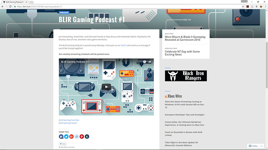 BLIR Gaming Website