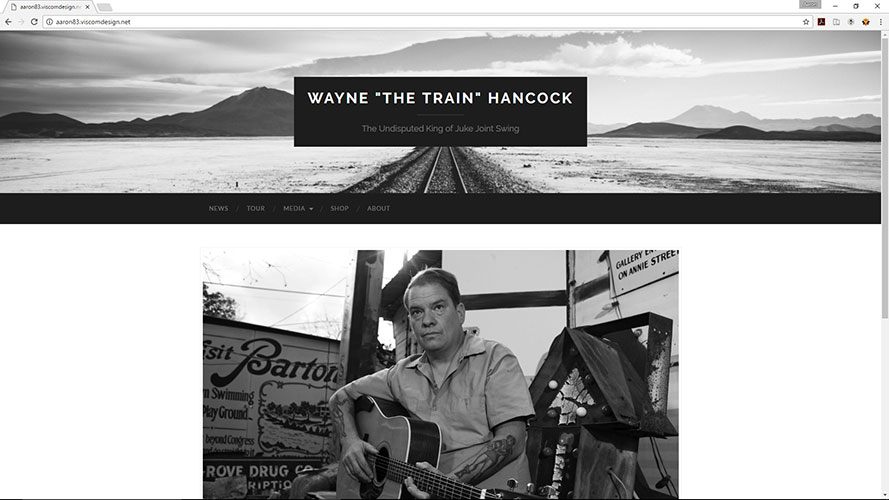 Wayne 'The Train' Hancock Website